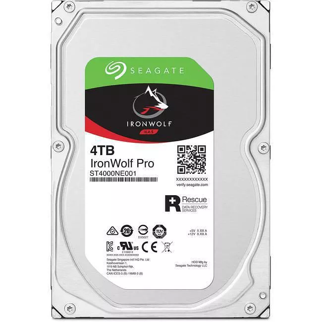 Seagate ST4000NE001 IronWolf Pro Hard Drives - 4 TB - 128 MB - 3.5 - SATA - 7200