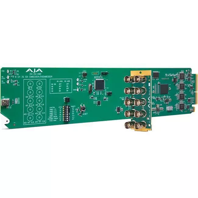 AJA OG-3G-AMD 3G-SDI 8-Channel 24-bit AES Embedder/Disembedder