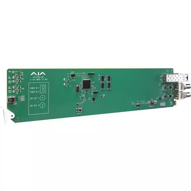 AJA OG-FIDO-2R-MM 2-Channel Multi-Mode LC Fiber to 3G-SDI Receiver