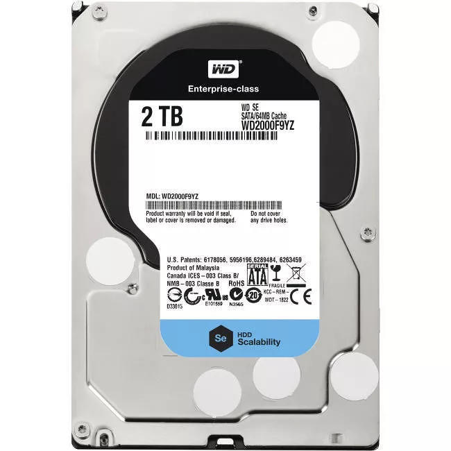 WD WD2000F9YZ Hard Drive - 2 TB - 64 MB - 3.5 - SATA - 7200