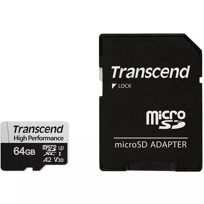 Transcend TS64GUSD330S 64 GB UHS-I U3 Micro SD Memory Card
