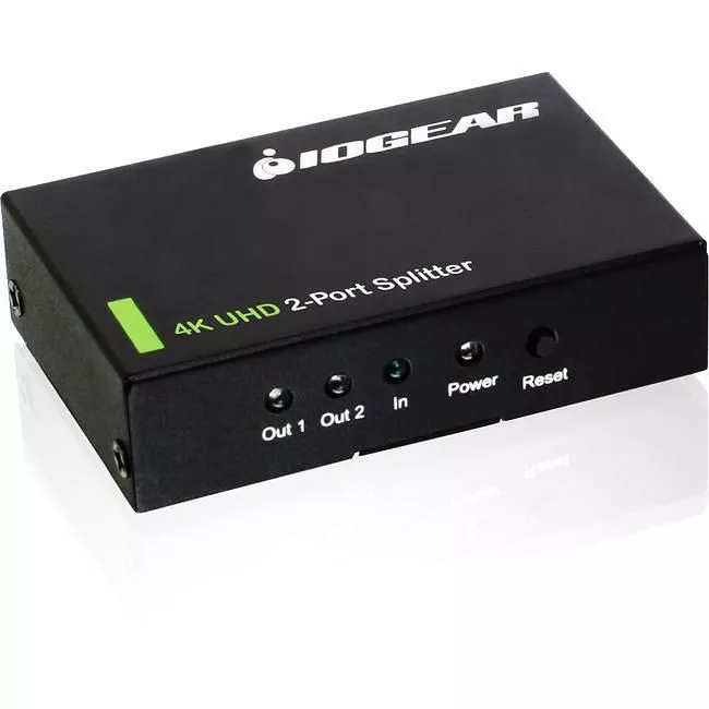 IOGEAR GHSP8422 4K Ultra HD 2-Port Splitter With HDMI
