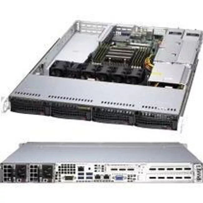 Supermicro AS-1014S-WTRT 1U Rack Barebone - 1x Socket SP3/EPYC 7002 - 500 W Platinum - PCIe 4.0