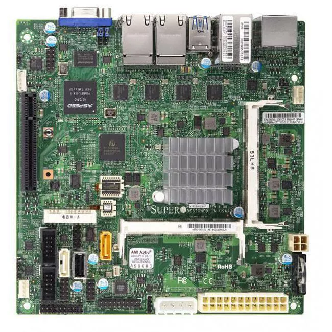 Supermicro MBD-X11SBA-F-O Server Motherboard - 1x Socket BGA-1170 - Intel 2x DDR3 - Mini ITX
