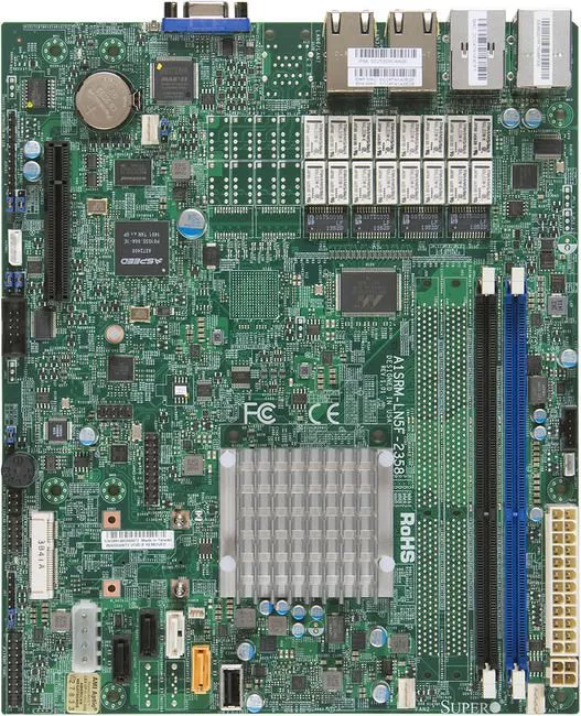 Supermicro MBD-A1SRM-LN5F-2358-O Server Motherboard - Socket BGA-1283 - Intel 2x DDR3 - Micro ATX