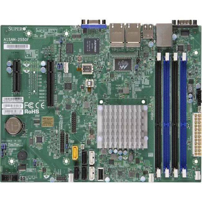 Supermicro MBD-A1SAM-2550F-B Desktop Motherboard - Socket BGA-1283 - Intel 4x DDR3 - Micro ATX