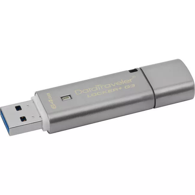 Kingston DTLPG3/64GB 64 GB DataTraveler Locker+ G3 USB 3.0 Flash Drive