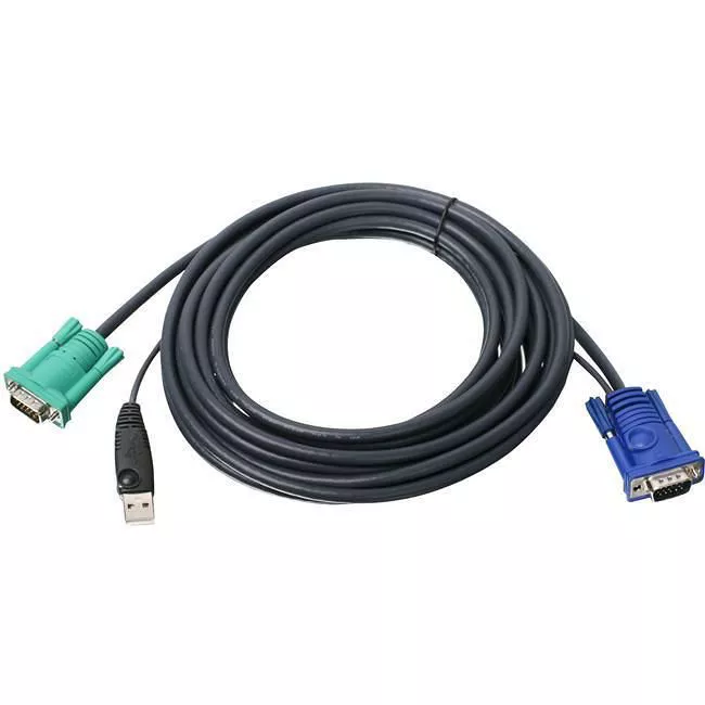 IOGEAR G2L5205U KVM CABLE - 15 PIN HD D-SUB (HD-15);USB - MALE - 15 PIN HD D-SUB