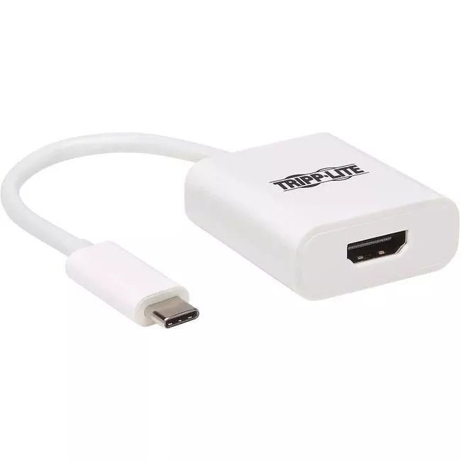 Tripp Lite U444-06N-HDR-W USB-C to HDMI Adapter (M/F) - 4K 60 Hz HDR 4:4:4 DP 1.2 HDCP 2.2 White