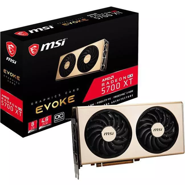 MSI R5700XTEVC EVOKE OC Radeon RX 5700 XT Graphic Card - 8 GB GDDR6