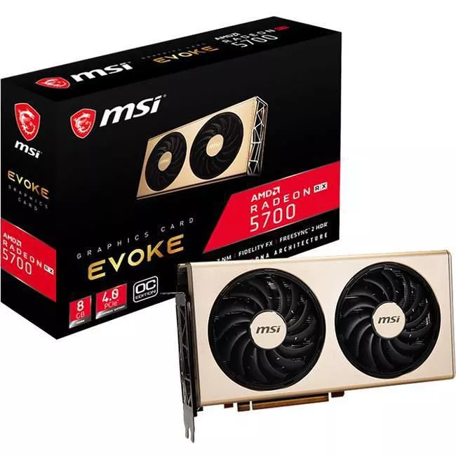 MSI R5700EVC EVOKE OC Radeon RX 5700 Graphic Card - 8 GB GDDR6