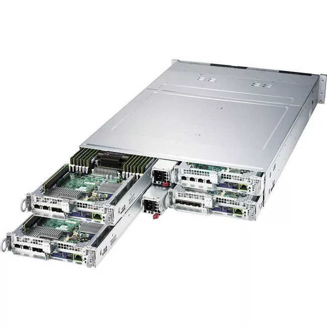 Supermicro SYS-2029BT-HNC1R 2U 4 Node Rack Barebone - Intel C621 Chipset - Dual Socket P LGA-3647