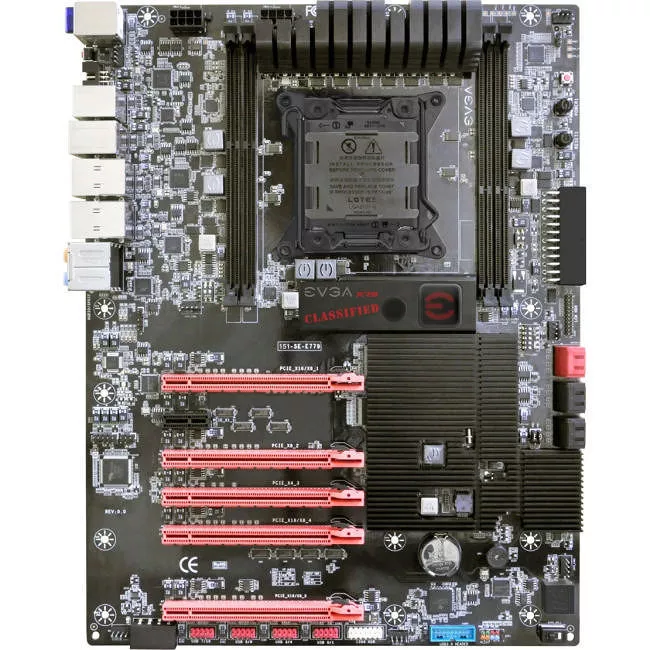 EVGA 151-SE-E779-K3 Desktop Motherboard - 1x Socket R LGA-2011 - Intel X79 Express - 4x DDR3 - RAID - 5x PCIe x16 - 2x RJ-45 - XL-ATX