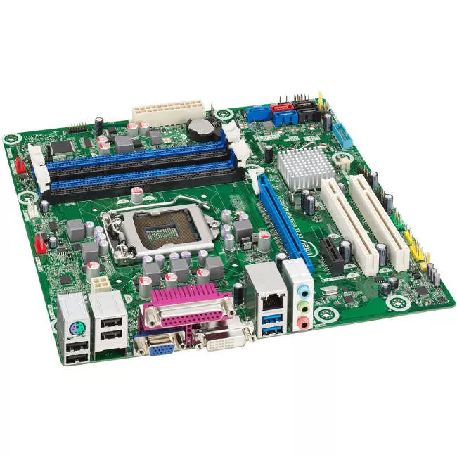 Intel BLKDQ77CP Desktop Motherboard - 1x Socket H2 LGA-1155 - Intel Q77 Express - 4x DDR3 - 1x PCIe x16 - 1x RJ-45 - Micro ATX