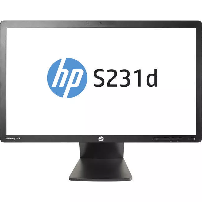 HP F3J72AA#ABA Elite S231d 23" Class Webcam Full HD LCD Monitor - 16:9 - Black