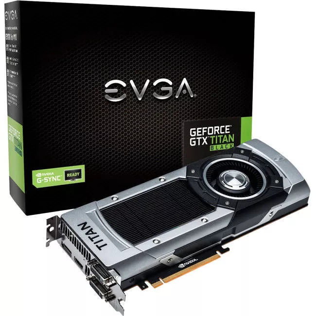 EVGA 06G-P4-3790-KR GeForce GTX TITAN Black Graphic Card - 889 MHz Core - 6 GB GDDR5 - Dual Slot