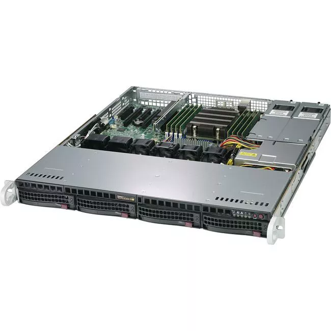 Supermicro AS-1013S-MTR A+ Server 1U Rack Barebone - AMD System on Chip (SoC) - 1X Socket SP3