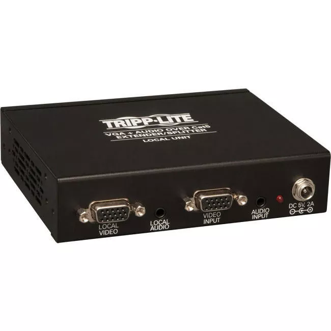 Tripp Lite B132-004A-2 4-Port VGA over Cat5/6 Splitter/Extender Box-Style Transmitter for Video/Audio Up to 1000 ft. (305 m) TAA