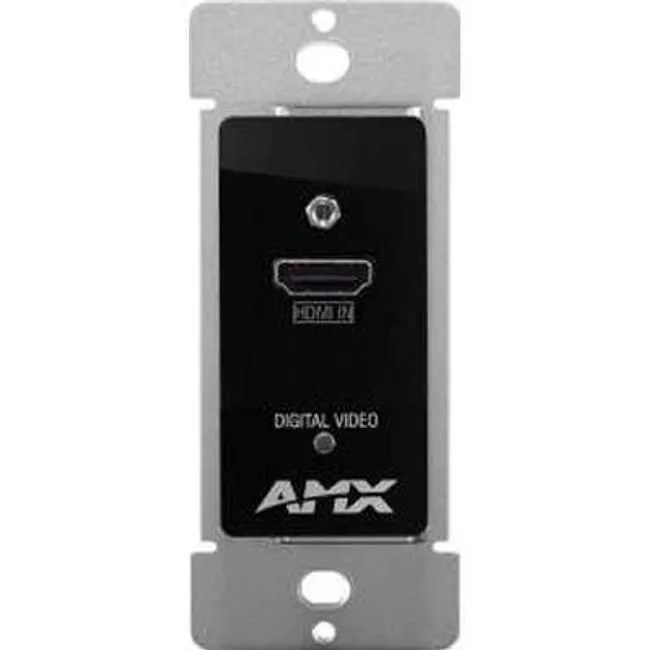 AMX FG1010-330-BL DX-TX-DWP-4K DXLink 4K HDMI Decor Style Wallplate Transmitters (US) - BLACK