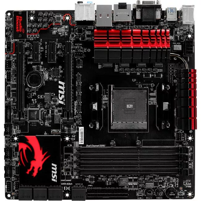 MSI A88XM GAMING Desktop Motherboard - 1x Socket FM2+ - AMD A88X - 4x DDR3 - RAID - 2x PCIe x16 - 1x RJ-45 - ATX