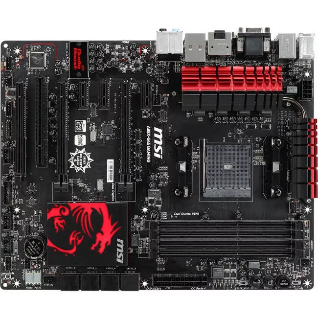 MSI A88X-G45 GAMING Desktop Motherboard - 1x Socket FM2+ - AMD A88X - 4x DDR3 - RAID - 3x PCIe x16 - 1x RJ-45 - ATX