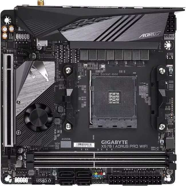 GIGABYTE X570 I AORUS PRO WIFI AMD Chipset - Socket AM4 - Ultra Durable  Desktop Motherboard