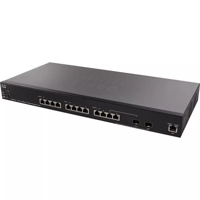 Cisco SX350X-12-K9-NA SX350X-12 12-Port 10GBase-T Stackable Managed Switch
