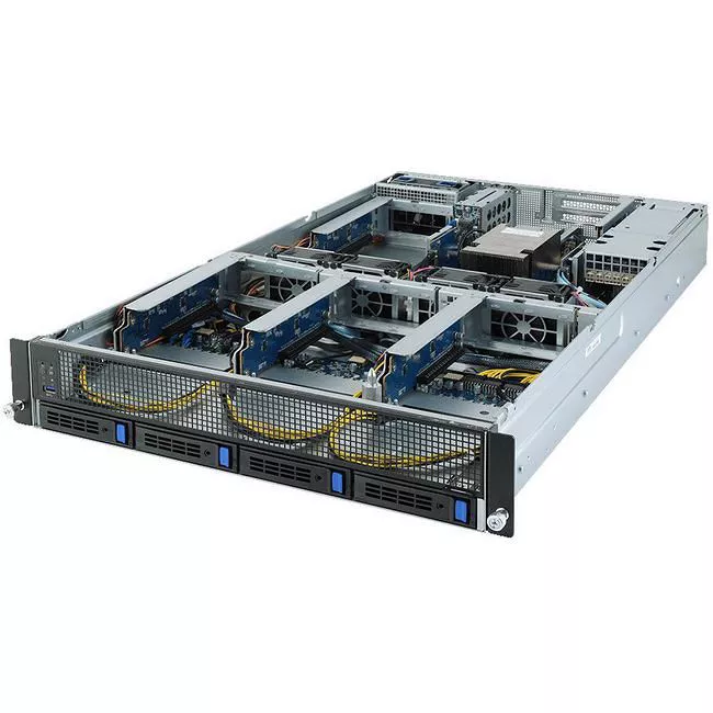 GIGABYTE G242-Z10 2U Rack-Mountable Barebone - SoC - Socket SP3 - 1 X Processor Support