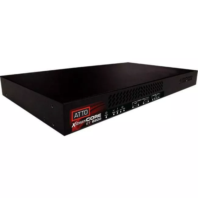 ATTO XCET-8200-TP2 1U Rack Bridge - 2x 40Gb Ethernet to 16-port SAS/SATA - QSFP+ - 2x PSU - Tape only