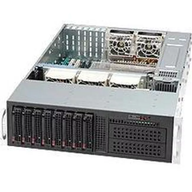 Supermicro CSE-835TQC-R1K03B 3U Case 8x 3.5" Hot-swap drive bays - 1000W Redundant Power Supply