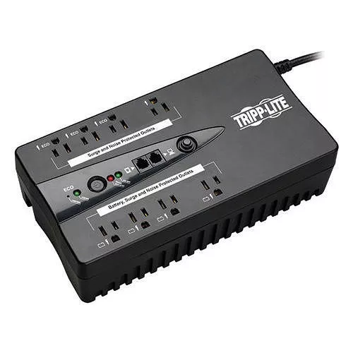 Tripp Lite ECO650UPSM UPS 650VA 325W Standby UPS - 10 NEMA 5-15R Outlets 120V 50/60 Hz 5-15P Plug ENERGY STAR Desktop/Wall