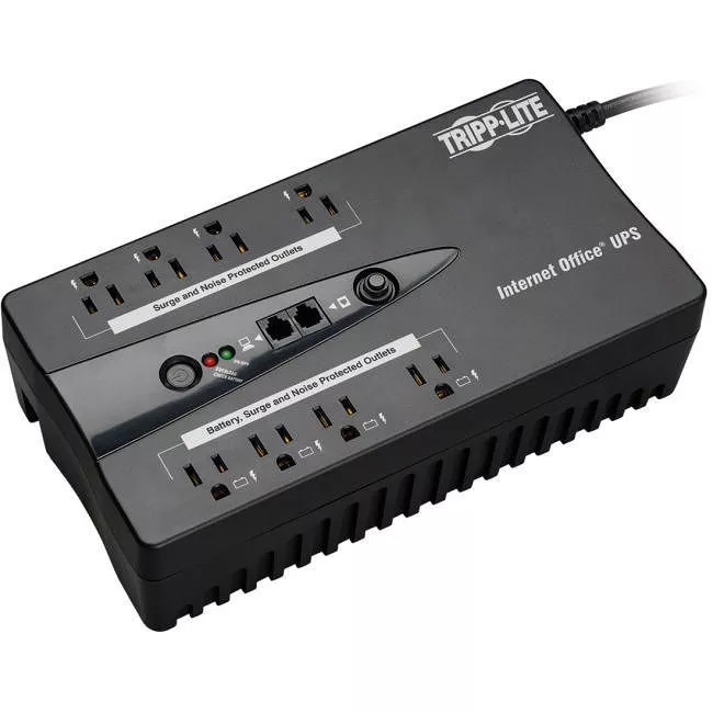 Tripp Lite INTERNET600TAA UPS 600VA 300W Desktop Battery Back Up Compact 120V USB RJ11 PC TAA