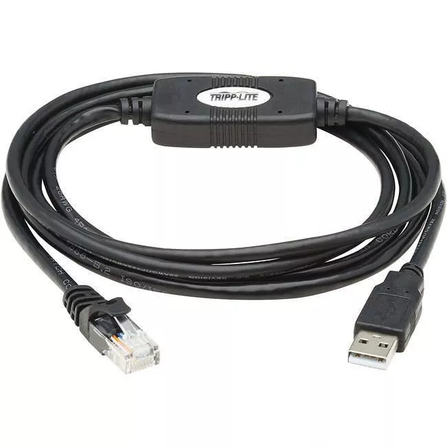Tripp Lite U009-006-RJ45-X USB-A to RJ45 Rollover Console Cable (M/M) - Cisco Compatible 250 Kbps 6 ft. (1.83 m) Black