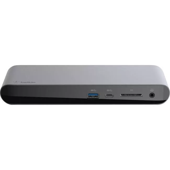 Belkin F4U097TT Thunderbolt 3 Dock Pro USB C Laptop Docking station MacOS & Windows, Dual 4K @60Hz