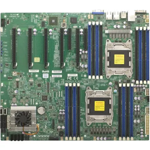 Supermicro MBD-X9DRG-QF-O Server Motherboard - 2x Socket R LGA-2011 - Intel C602 - 16x DDR3 - RAID - 5x PCIe x16 - 3x RJ-45 - Proprietary Form Factor