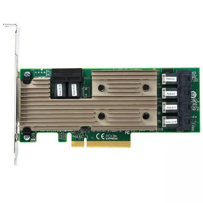 Broadcom 05-25699-00 SAS 9305-24I SGL - 24 Internal Port 12 Gb/s SAS Controller