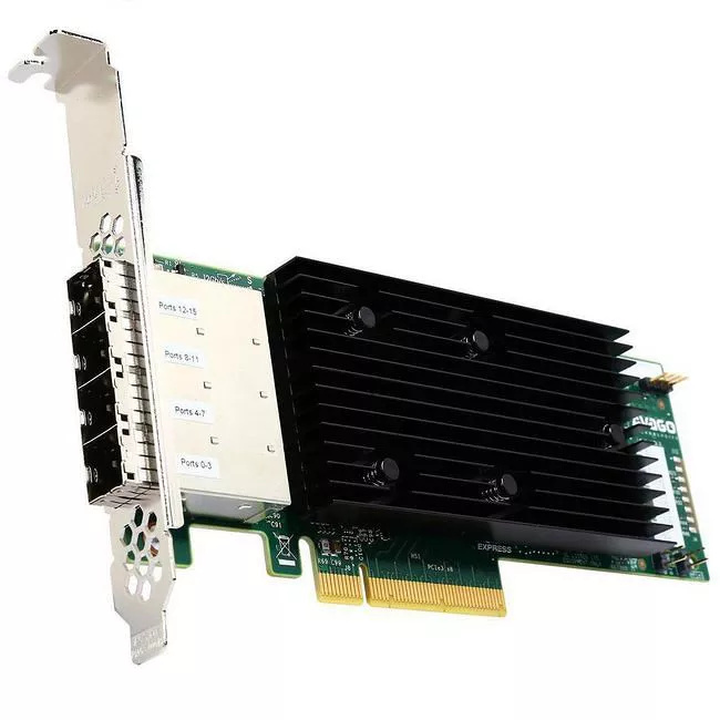 Broadcom 05-25704-00 16 External Port 12 Gb/s SAS Controller - SAS 9305-16E SGL