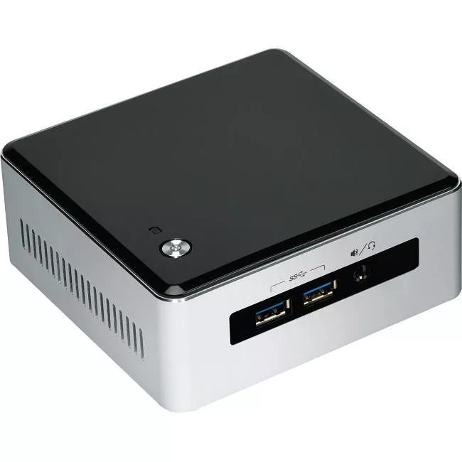 Intel BLKNUC5I3MYHE Desktop Computer -  Core i3 i3-5010U 2.10 GHz DDR3L SDRAM - Silver, Black