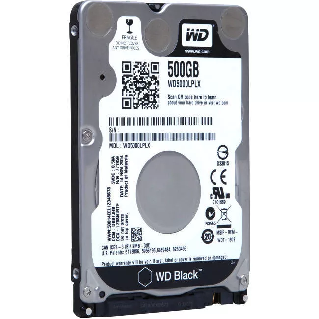 WD WD5000LPLX Black 500 GB 2.5" SATA 32 MB 7200 RPM Hard Drive