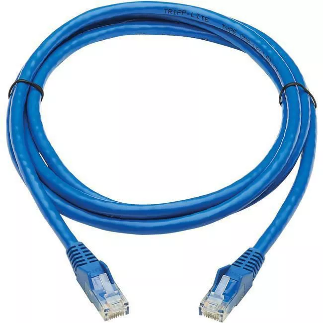 Tripp Lite N201P-006-BL Cat6 UTP Patch Cable (RJ45) - M/M, PoE, Gigabit, Snagless, CMR-LP, Blue 6ft
