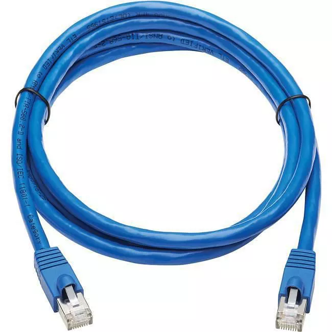 Tripp Lite N261P-006-BL Eaton Tripp Lite Series Cat6a 10G Snagless F/UTP Ethernet Cable (RJ45 M/M), PoE, CMR-LP, Blue, 6 ft. (1.83 m)