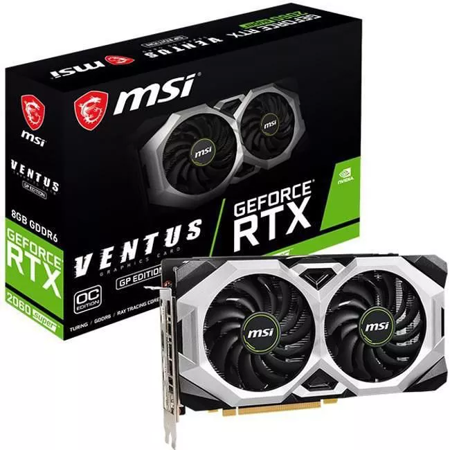 MSI G206SVPC GeForce RTX 2060 Super Ventus GP OC Graphic Card - 8 GB GDDR6