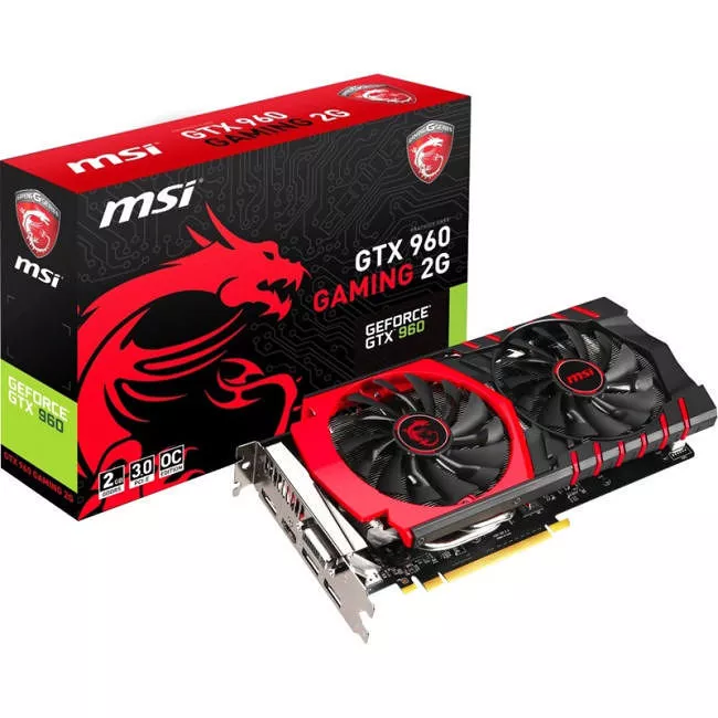MSI GTX 960 GAMING 2G NVIDIA GEFORCE GTX 960 GAMING OVERCLOCK