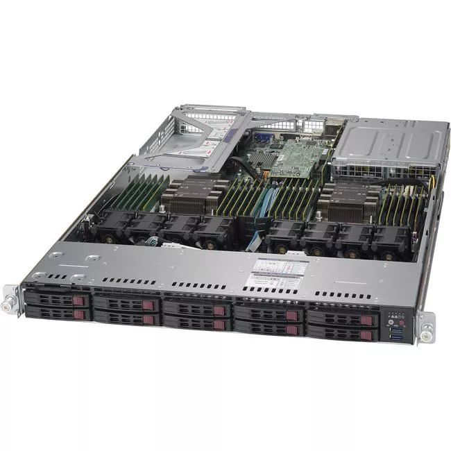 Supermicro SYS-1029U-E1CR4T 1U Rack-mount Barebone - Intel C621 Chipset - Dual Socket P LGA-3647