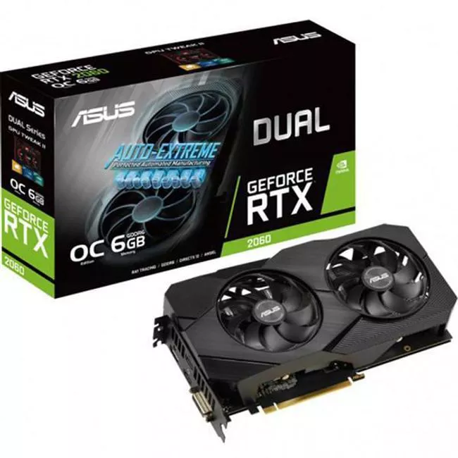 ASUS DUAL-RTX2060-O6G-EVO Dual GeForce RTX 2060 OC ed. EVO 6GB GDDR6