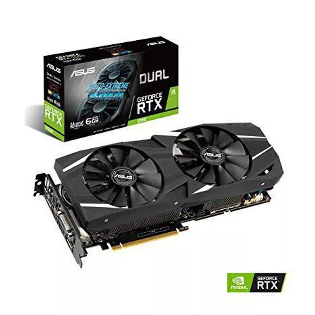 ASUS DUAL-RTX2060-A6G-EVO Dual GeForce RTX 2060 Advanced Edition Graphic Card - 6 GB GDDR6
