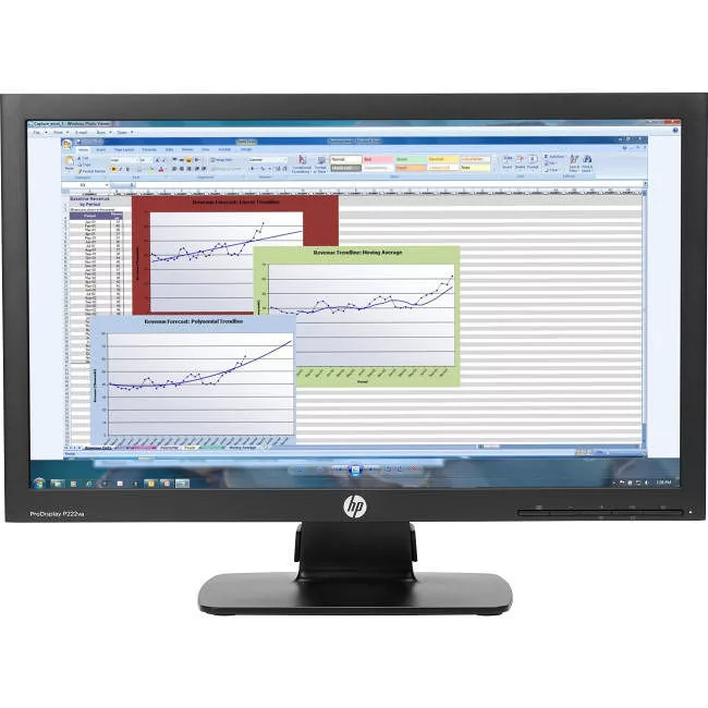 HP K7X30AA#ABA Business P222va 21.5" LED LCD Monitor - 16:9 - 8 ms