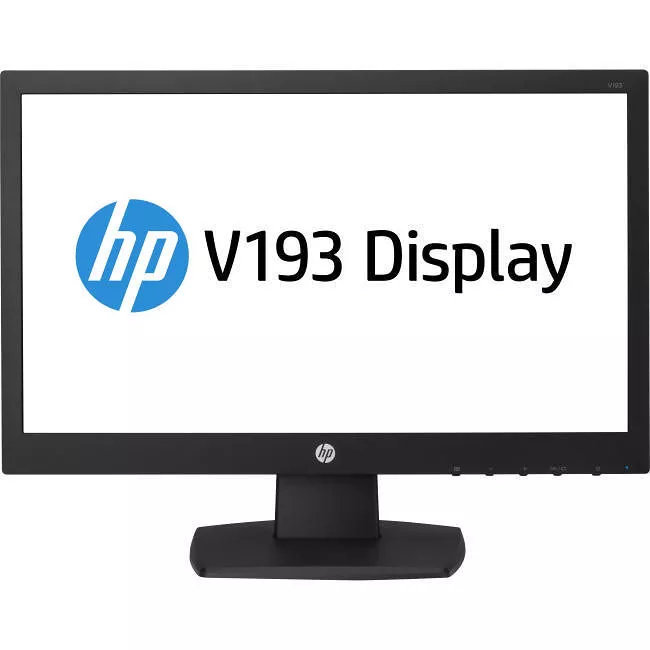 HP G9W86AA#ABA Business V193 18.5" WXGA LCD Monitor - 16:9 - Black