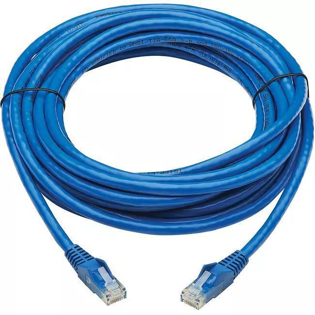 Tripp Lite N201P-020-BL Eaton Tripp Lite Series Cat6 Gigabit Snagless Molded UTP Ethernet Cable (RJ45 M/M), PoE, CMR-LP, Blue, 20 ft. (6.09 m)