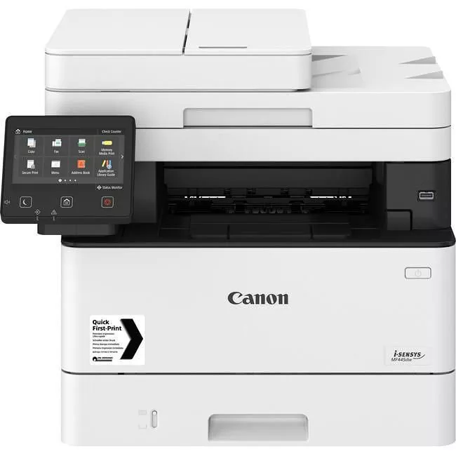 Canon 3514C004 imageCLASS MF445dw Laser Multifunction Printer-Monochrome-Copier/Fax/Scanner-40 ppm Mono Print-600x600 dpi Print-Automatic Duplex Print-350 sheets Input-600 dpi Optical Scan-Wireless LAN-Mopria-Wi-Fi Direct